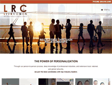 Tablet Screenshot of lrcrecruiter.com